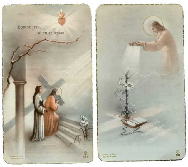 santino - Holy Card : Monastero Agostiniane Bologna 1941 - 1942, ed.FB 381 e 884