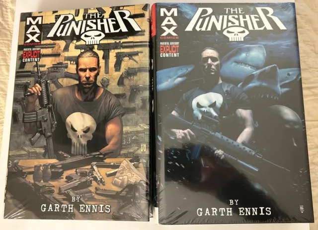 PUNISHER MAX by Garth Ennis Omnibus Vol. 1 & 2 Hardcover (Marvel, 2018)