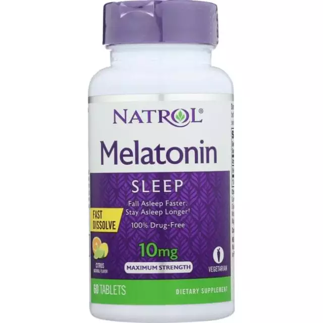Natrol Melatonin Fast Dissolve - Citrus 10 mg 60 Tabs