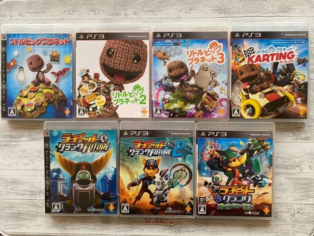 SONY PS3 Little Big Planet 1 2 3 & Karting & Ratchet And Clank 1 2 & All for One
