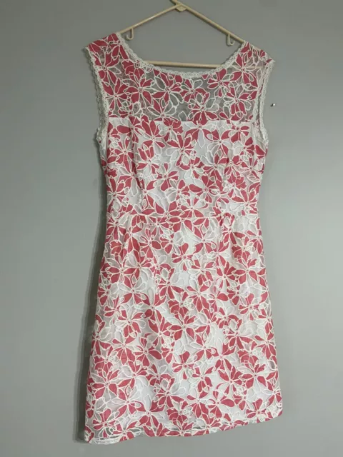 Laundry by Shelli Segal Pink Floral Knee Length Sundress womens size 6