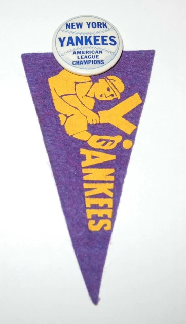 1936 New York Yankees American League Champions World Series Pin Pennant Gehrig