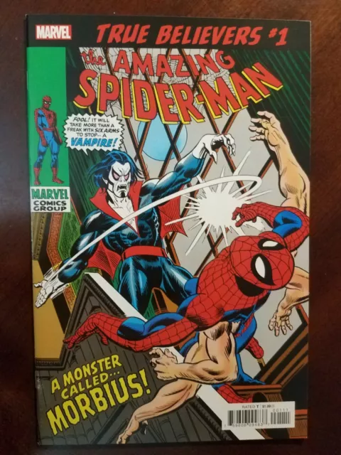 AMAZING SPIDER-MAN #101 TRUE BELIEVERS reprints 1st app of Morbius