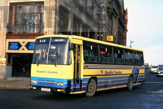 35mm Slide Bluebird Coaches Leyland Tiger Alexander 116 SSU816 1992 Original
