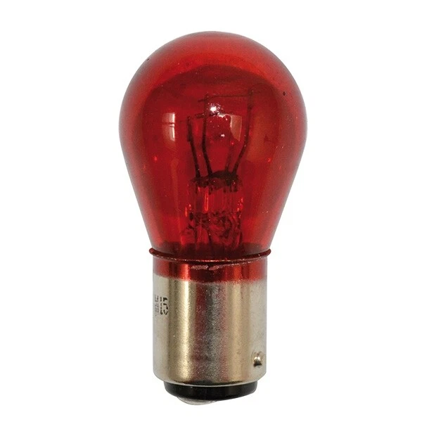 Lampe Deux Filaments 12V-5/21W BAY15D Rouge Ampoule HERT