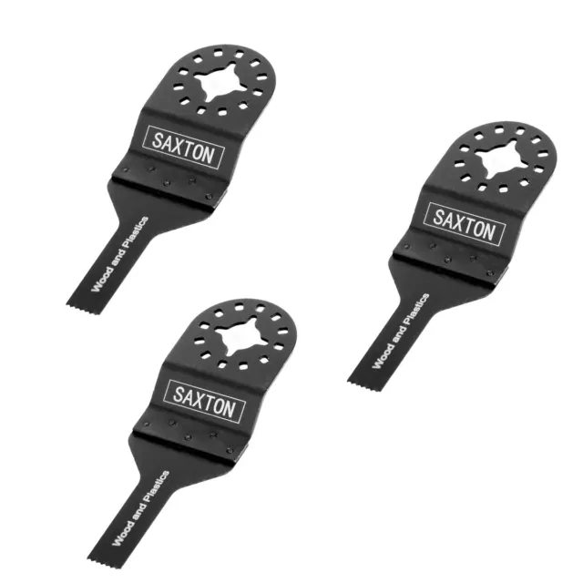 3 x 10mm Saxton Blades for Fein Multimaster Bosch Makita Oscillating Multitool