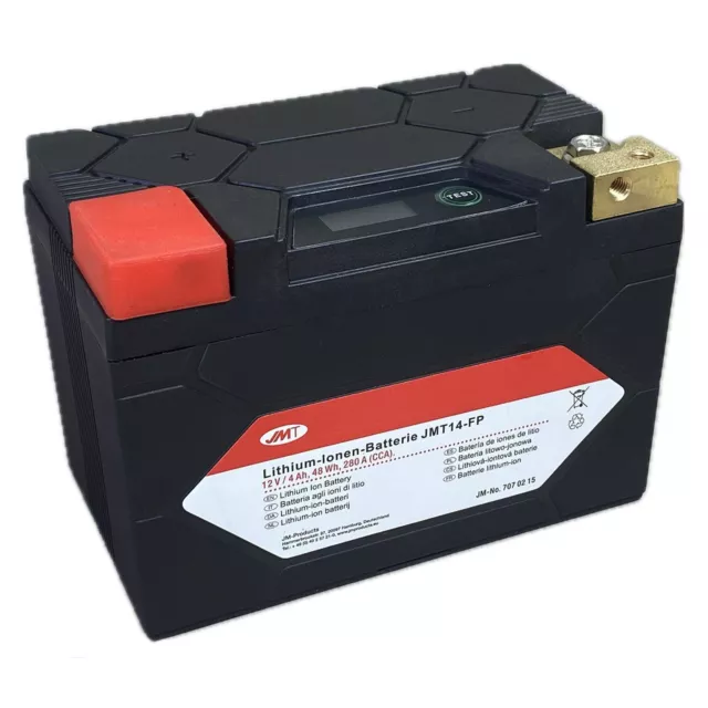 Batterie Lithium für Kawasaki ER-6F 650 A Baujahr 2006-2008 JMT14-FP von JMT