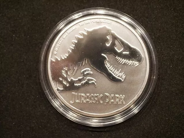 1oz .999 Silber Niue JURASSIC PARK 2 Dollars BU /STGL. 2020 Feinsilber 1 Unze