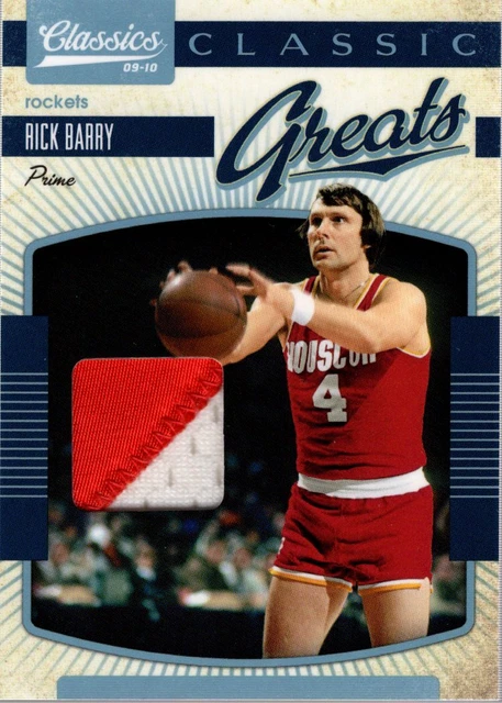 2009-10 Classics Classic Greats Jerseys Prime #26 Rick Barry Jersey /25 - NM-MT