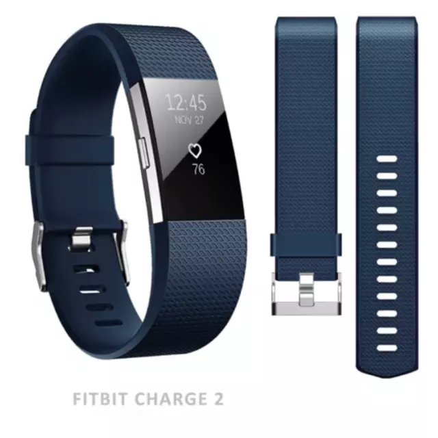 Petit Marine Bande Boucle Pour Fitbit Charge 2 de Luxe Rechange Silicone Sangle