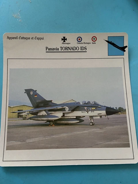 Carte Collection Appareil D’attaque Et D’appui Panavia TORNADO IDS