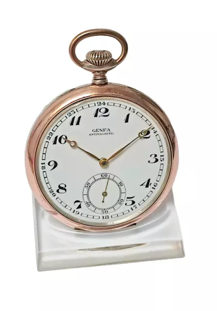 GENFA GRAND PRIX, CAL 30,  pocket watch, Taschenuhr (for repair) #23-14.02