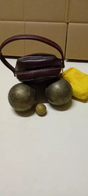 Old Metal Playing Bowls