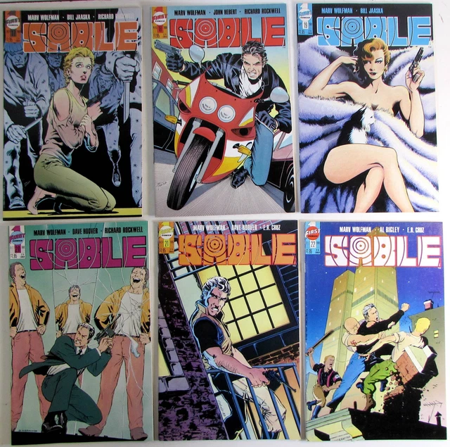 Sable Lot of 6 #17,18,19,20,21,22 First Comics (1989) 1st Print Comic Books