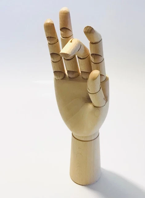 Holz gelenkte Hand Vintage Holz Handpuppe