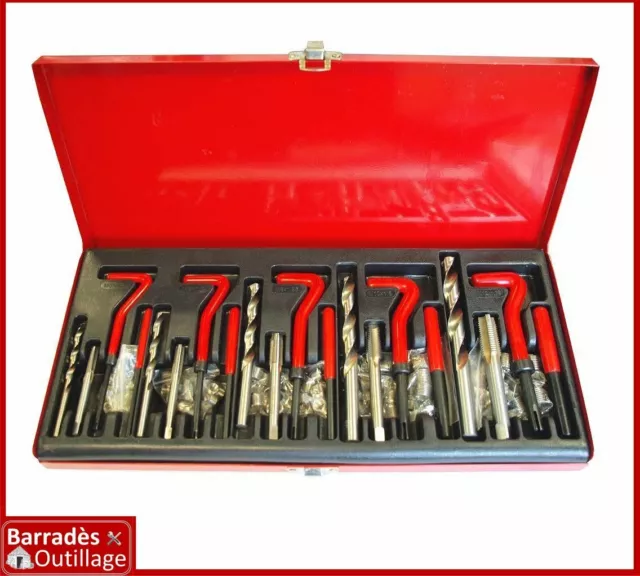 Coffret/Kit de réparation filets filetage Helicoil M5, M6, M8, M10, M12 -131 pcs