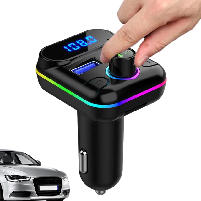 Car Wireless Fm Transmitter Wireless Audio Call 2 In 1 Built-In