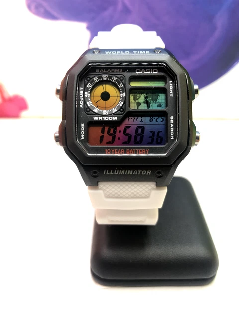 Montre Casio AE1200 Mod Thème Camouflage Jungle - Neuf Avec étiquettes - Multifonctions