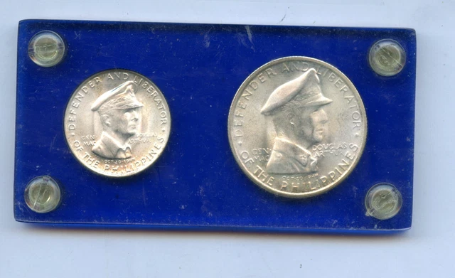 1947 S - U.S. Philippine - 50 Centavos and One Peso GEN. DOUGLAS MACARTHUR