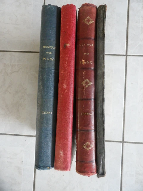 Lot Anciens Livres De Musique Pour Piano Et Violon