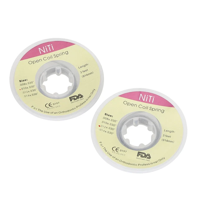 Orthodontic Dental Braces Niti Open Coil Spring Dia.012 Inch/.010 Inch 914mm