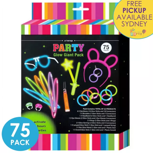Glow Stick Bracelets (tube Of 100 Assorted) Glow In The Dark Sticks, Light  Up Party Favors. Neon Glow Bracelets And Glow Necklaces With Connectors. Gl