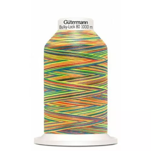 € 0,01 / M) Gütermann Bulky-Lock Fuerza 80 Multicolor Hilo 1000M M