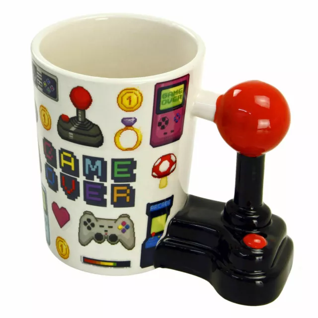 Retro Joy Stick Novelty Gamer Tea Coffee Mug Gaming Joystick Handle Gift Idea