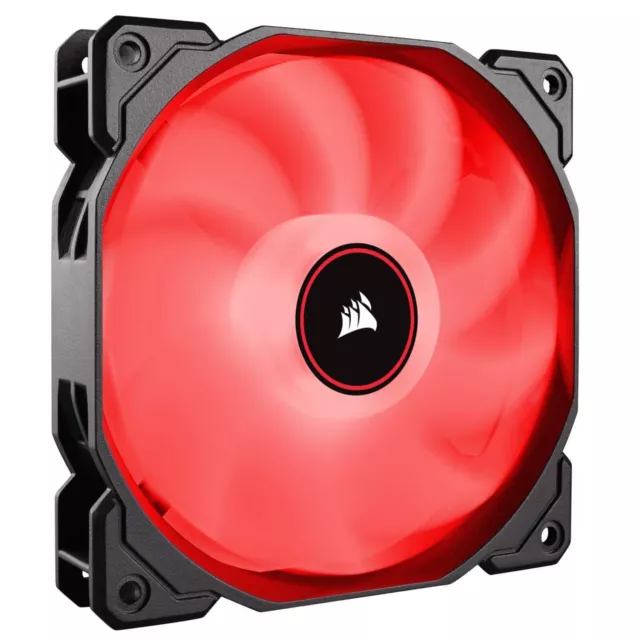 Corsair AF140 Air Series, 140 mm LED Low Noise Cooling Fan - Red (Dual Pack)