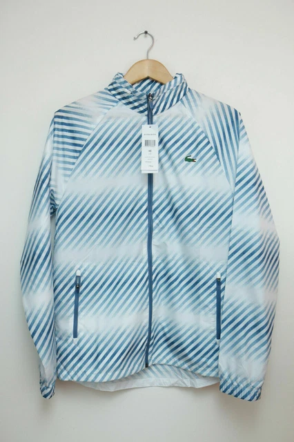 Lacoste sport sales jacquard taffeta windbreaker