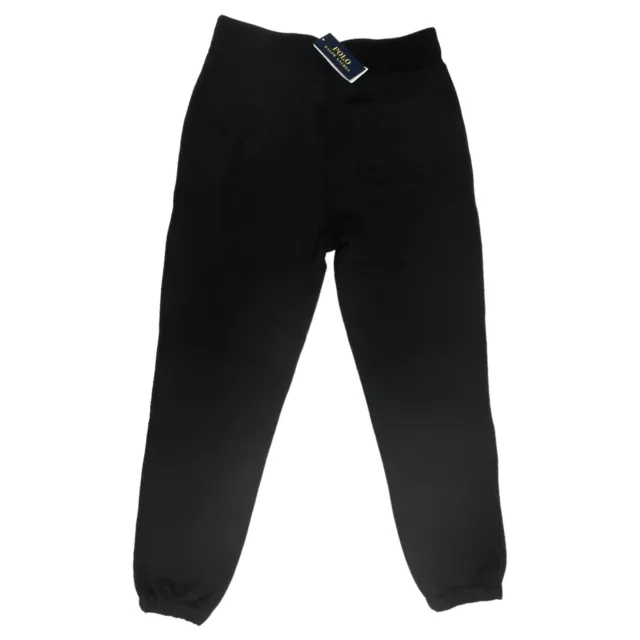 Polo Ralph Lauren Athletic Stretch Sweatpants Black Drawstring Elastic $125 2