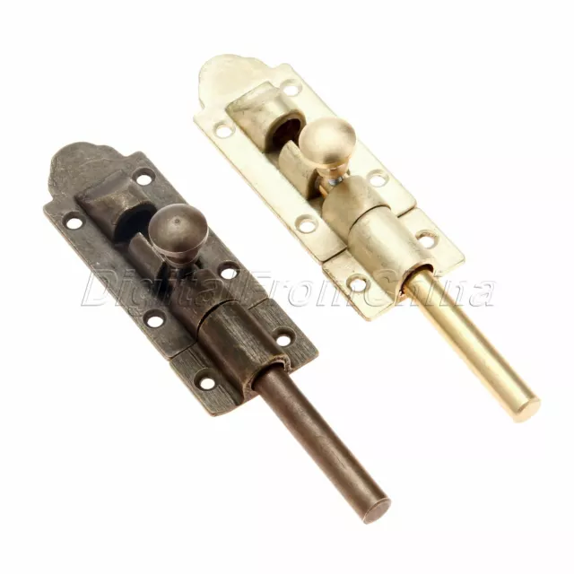 Brass Fastener Door Gate Lock Latch Bolt Cupboard Guard Sliding Hardware Screws
