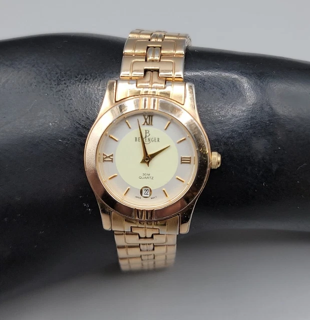 VINTAGE BERENGER C C 1945 Ladies Quartz Watch 1 Micron 16 23kt Solid Brass Case 59.80 PicClick