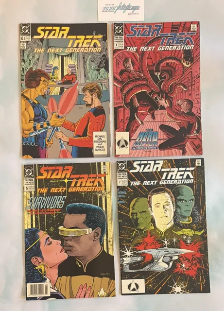 DC Comics Star Trek The Next Generation (Lot Of 4) 1989 Issues # 2, 4, 5, 7