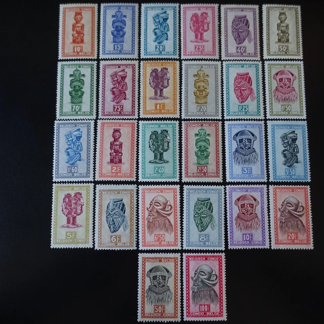 Belgian Congo Belgian N° 277/295 mint Luxury MNH (Some Foxing)