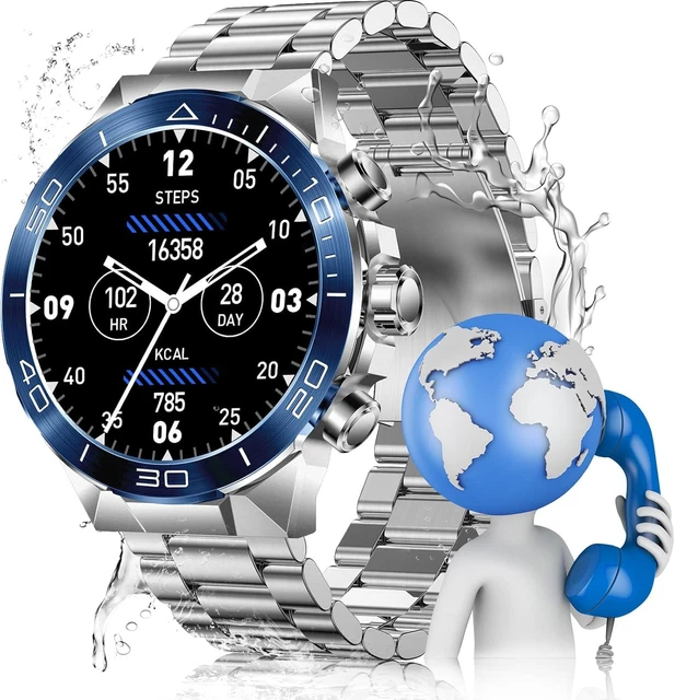 Smartwatch Uomo Militare Chiamata Bluetooth e Risposta Vivavoce ,1.39