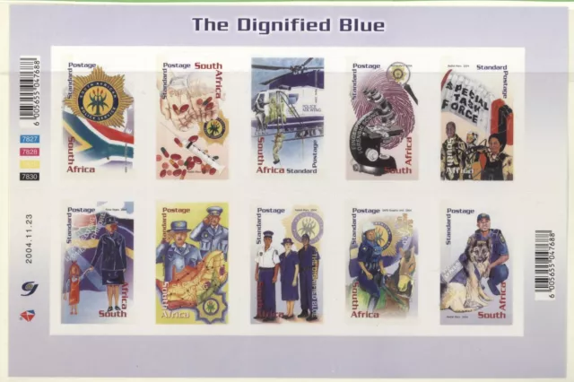 South Africa 2004 Police Force - The Dignified Blue MS, mint MNH