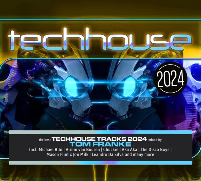 CD Techhouse 2024 D'Artistes Divers Mixte By Tom Franke 2CDs