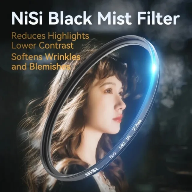 Nisi Black Mist 1/2 1/4 1/8 Lens Filter Kit 49mm 52mm 67mm 72mm 77mm 82mm 95mm