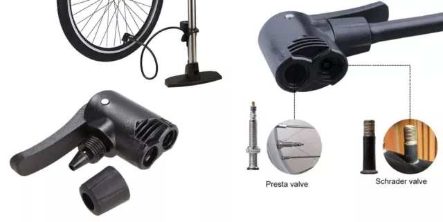 Fahrrad Fahrrad Fahrrad Reifenrohr Ersatz Presta Dual Head Luftpumpe Adapter Ventil