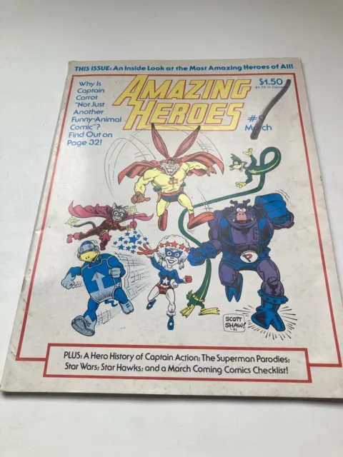 Amazing Heroes Comic Book #9 March 1982 Redbeard Inside Look On Heroes