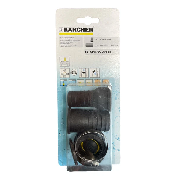 GENUINE KARCHER PUMP Adapter Including Check Valve (6997418 6.997418.0