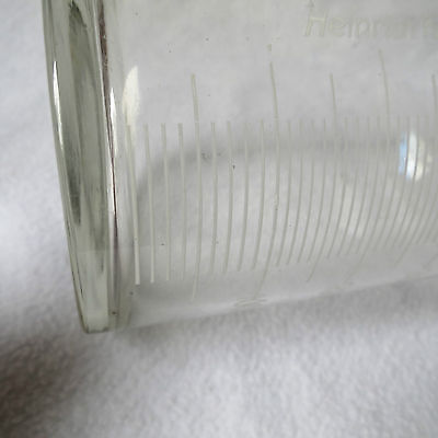 Apothekerflasche Klarglas Schliffstopfen Emaille-Skala Sprit für techn. Zwecke 7
