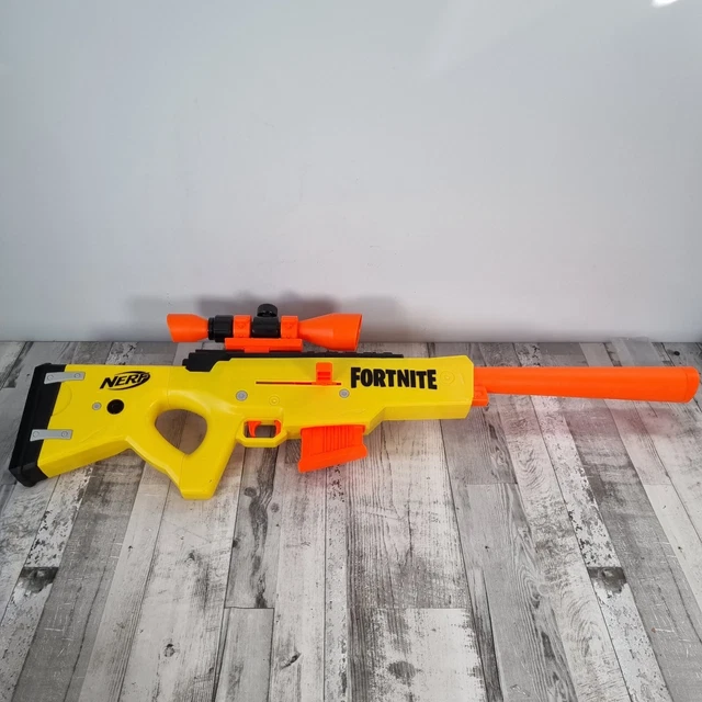 NERF FORTNITE BASRL Bolt Action Sniper Rifle Clip Fed Blaster Toy Gift