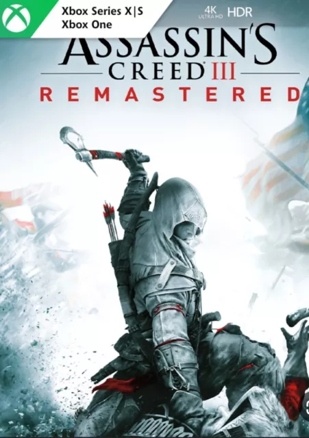 Assassin's Creed 3 III Remastered Xbox One Series X|S Key VPN MO DISC