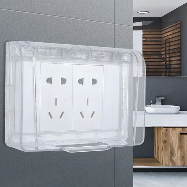 Presa in plastica scatola impermeabile spina elettrica copertura parete