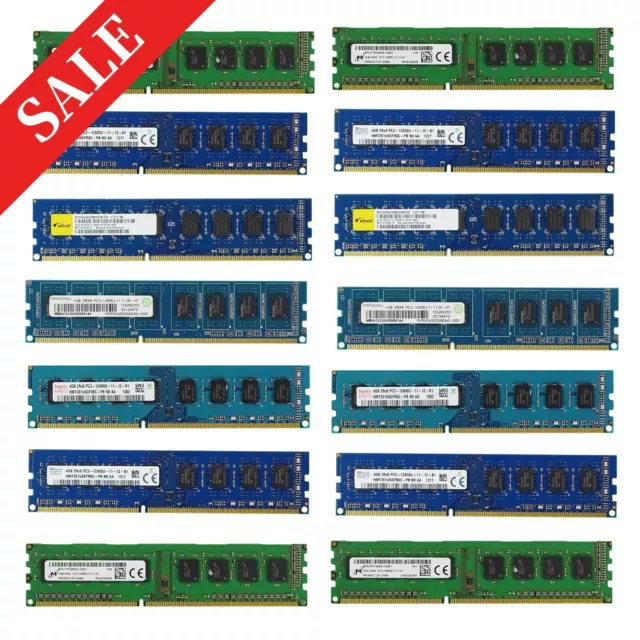 RAM DDR3 SPEICHER PC3-12800U 10600U 1333 1600 MHz 2 4 8 16 32GB Arbeitsspeicher