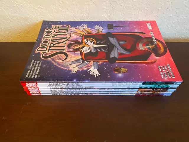 8 Marvel TPB LOT Doctor Strange by Mark Waid & Ghost Rider by Ed Brisson NEW NM
