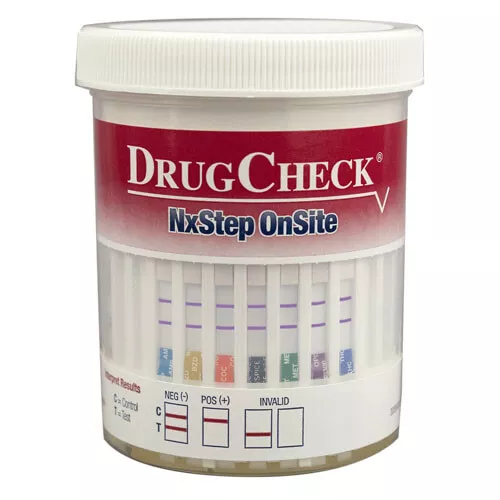 DrugCheck NxStep Urine Test Cup Drug Screen 6 Panel THC mAMP COC OPI BZO AMP