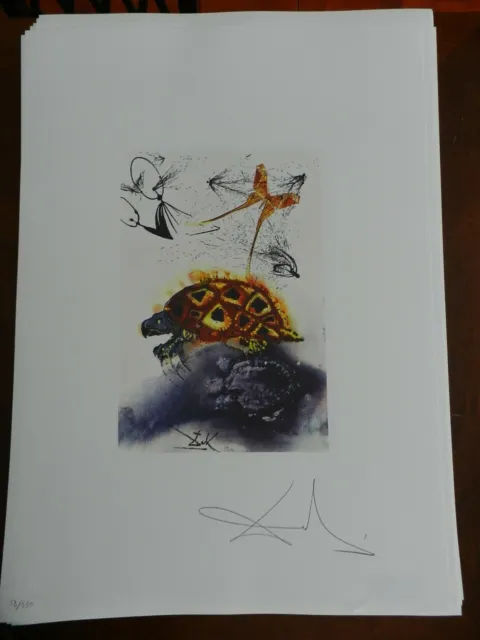 Edición litográfica de Salvador Dalí DALART GALA - sello retro - cm 50x70